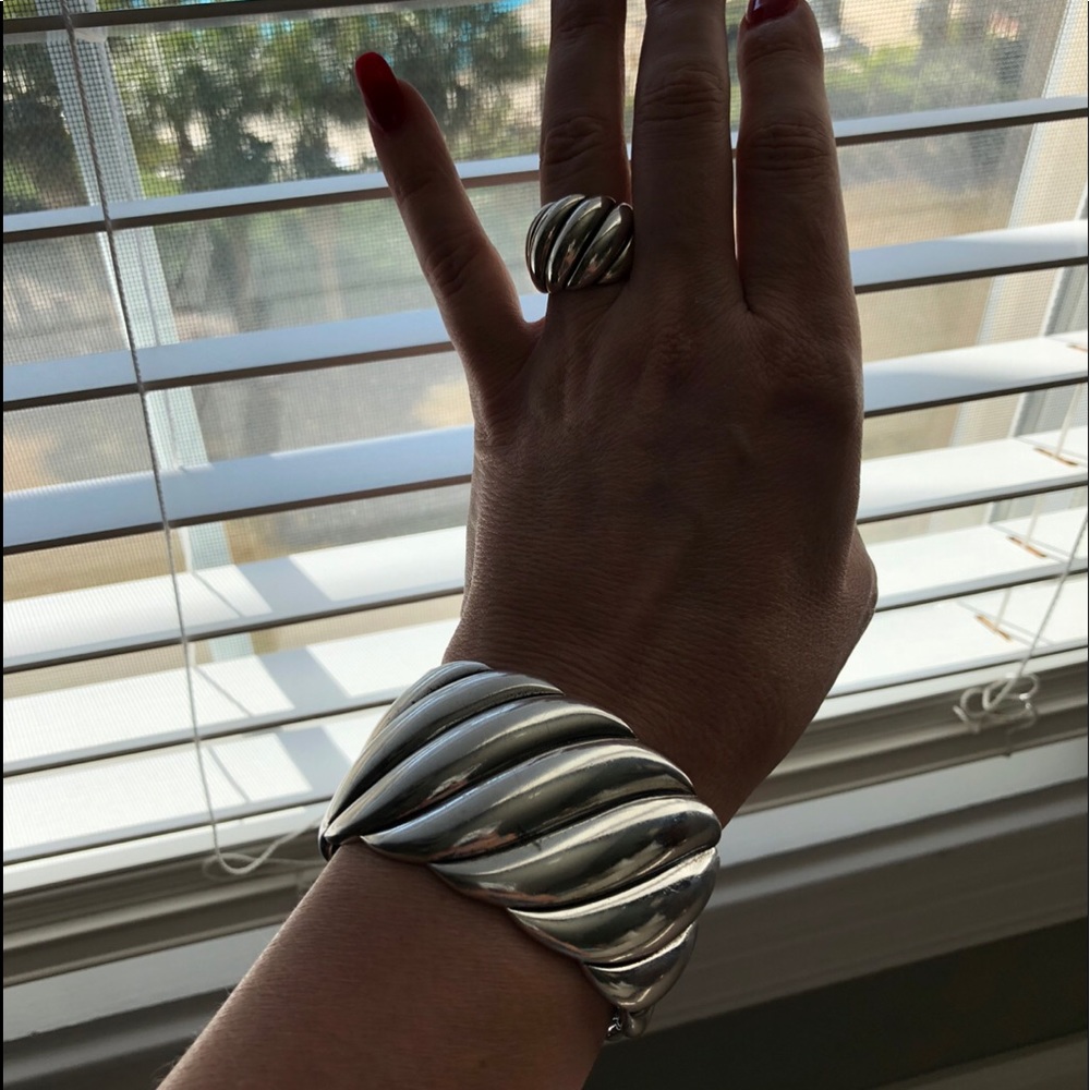 DAVID YURMAN CUFF ONLY-925 SILVER DY HAMPTON CUFF - Picture 2 of 6